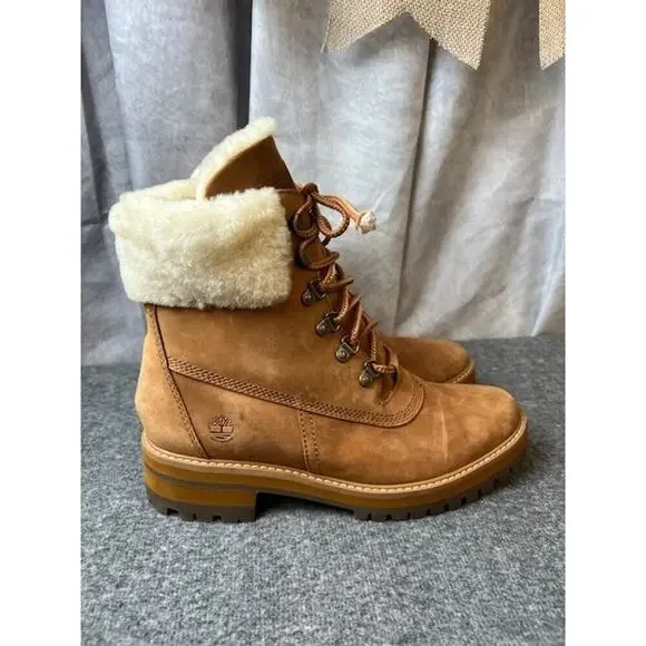 Women's Timberland Courmayeur Valley 6" Waterproof Boots~Size 8.5M~Dark Sand - Picture 5 of 10